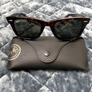 Ray-Ban “Wayfarer” Tortoise Shell Sunglasses